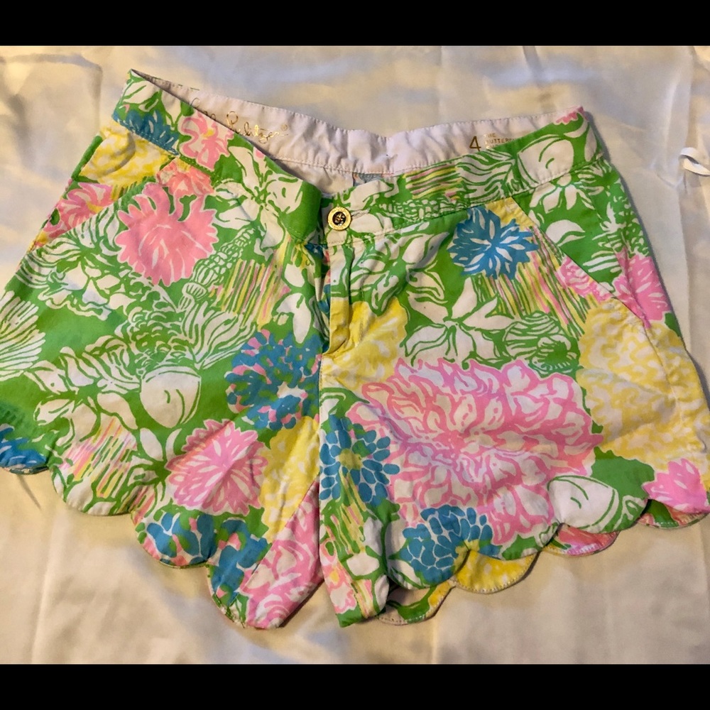 EUC Lilly Pulitzer Buttercup in Hibiscus Stroll